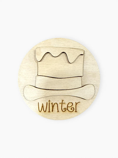 DIY Seasonal Home 3" rounds, Rounds DIY: Unfinished Interchangeable Sign Add-Ons,Summer, Spring, Summer, Hello for 3" or 6"
