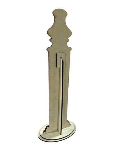 DIY Large Sign Holder 18.5", Tall Stand Only, Unassembled Door hanger holder, Holds 10", 12" door hangers