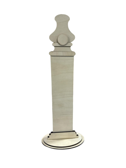 DIY Large Sign Holder 18.5", Tall Stand Only, Unassembled Door hanger holder, Holds 10", 12" door hangers