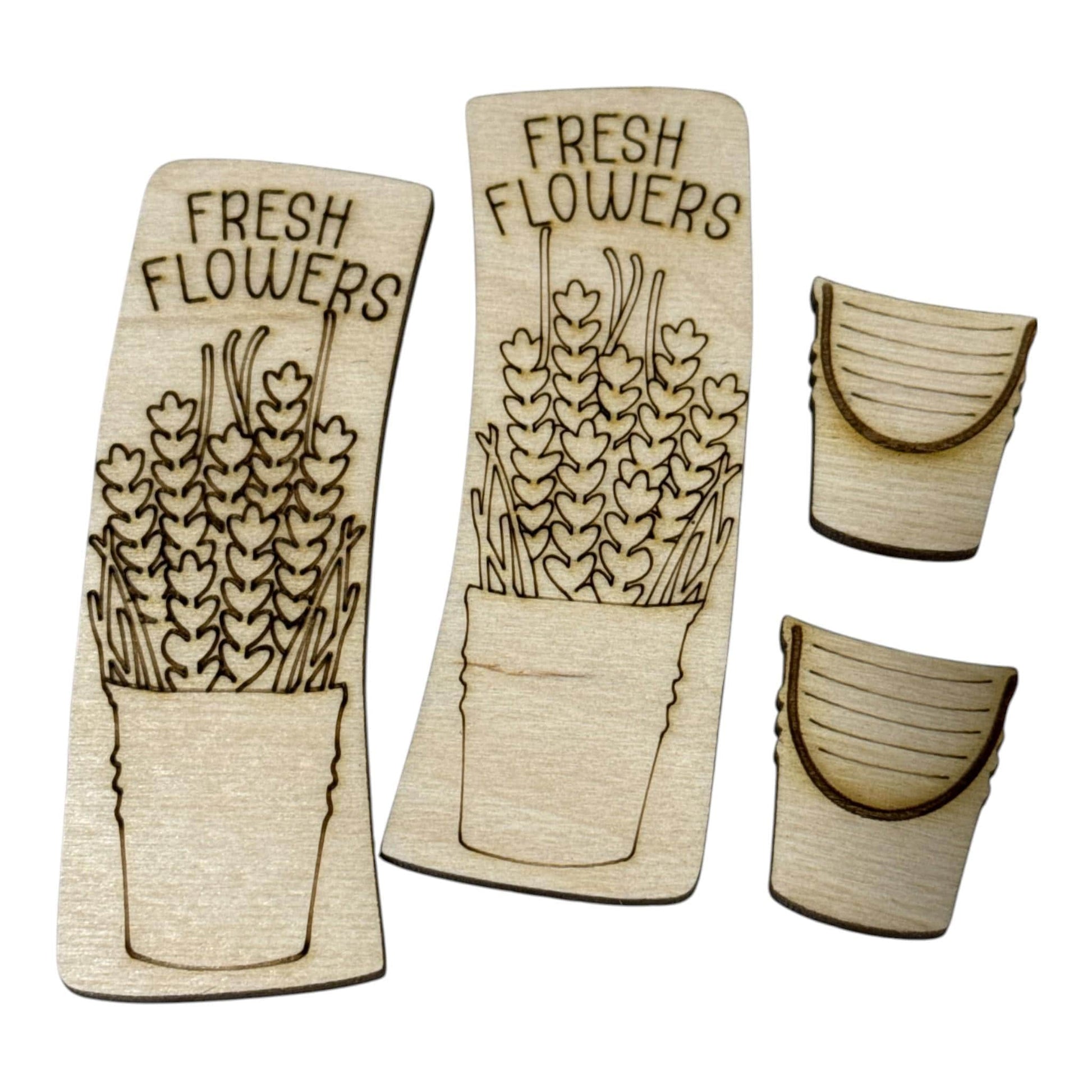 DIY Fresh Flowers Claw Clip, Claw Clip: Unfinished Wood Laser Cut Blank, Summer Hair Clip, Lavender Hair Clip