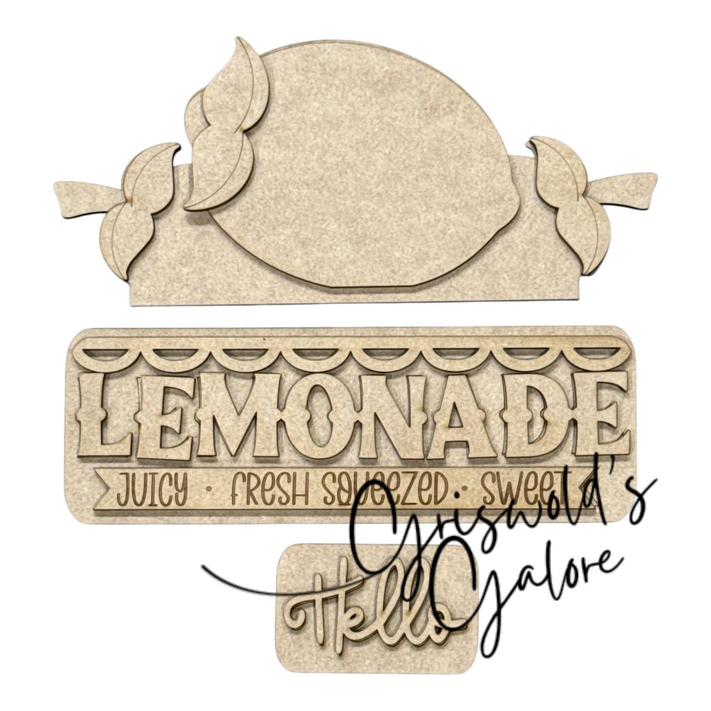 DIY Fresh Squeezed Lemons Truck Insert: Summertime Lemons, Decor Kit, Interchangeable Insert, Lemonade