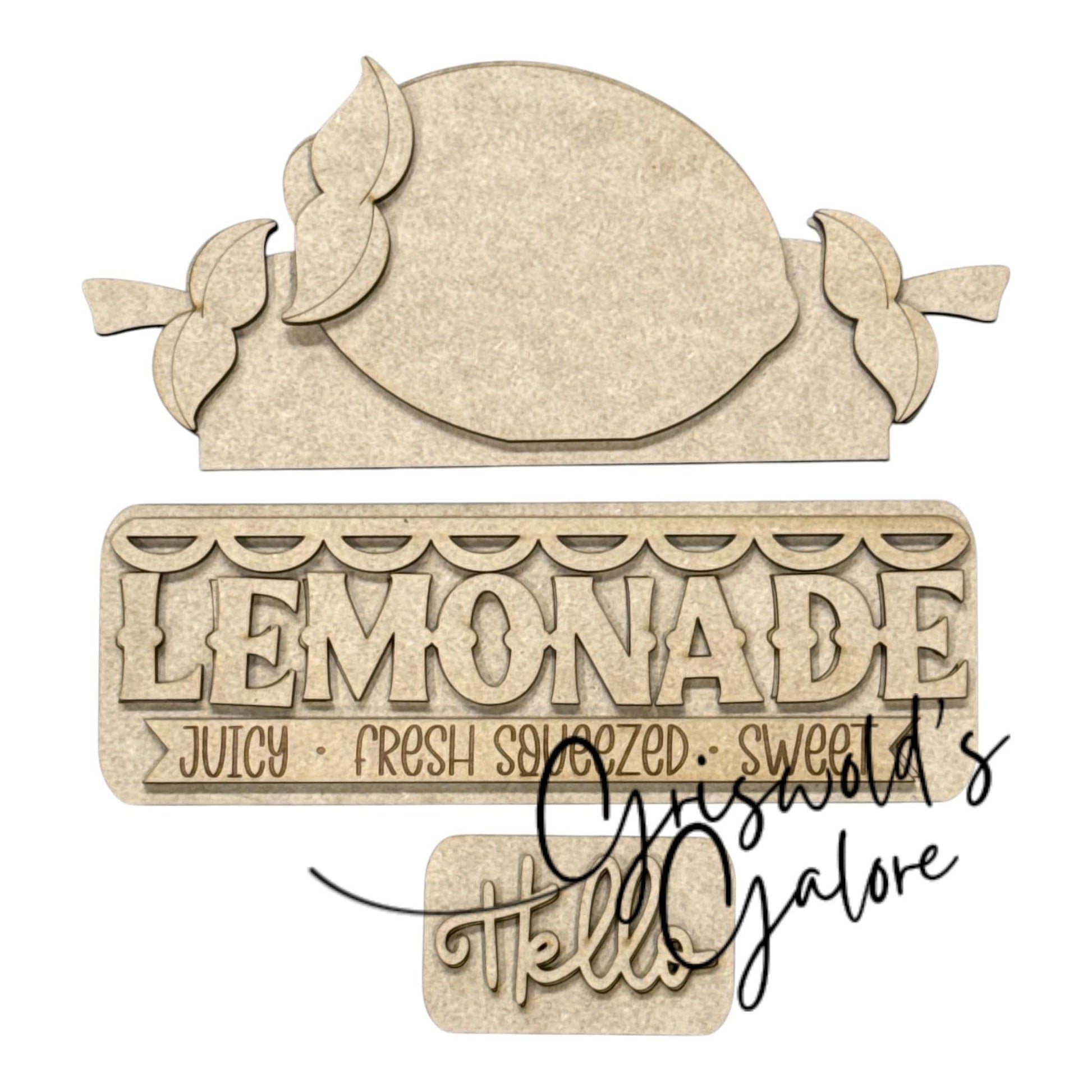 DIY Fresh Squeezed Lemons Truck Insert: Summertime Lemons, Decor Kit, Interchangeable Insert, Lemonade