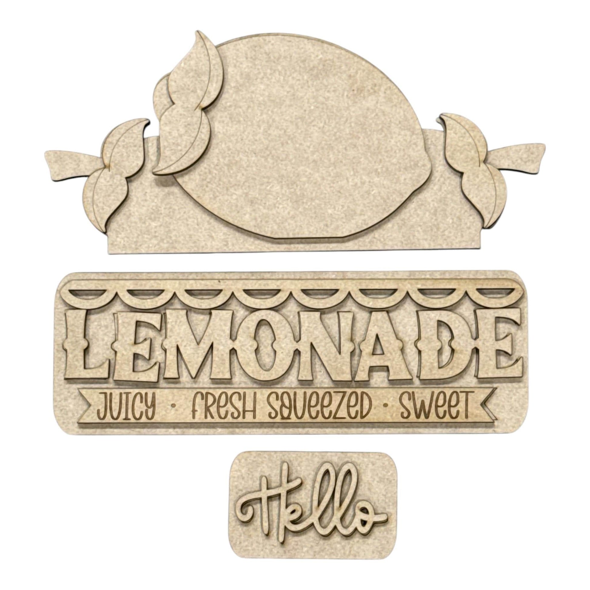 DIY Fresh Squeezed Lemons Truck Insert: Summertime Lemons, Decor Kit, Interchangeable Insert, Lemonade