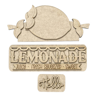 DIY Fresh Squeezed Lemons Truck Insert: Summertime Lemons, Decor Kit, Interchangeable Insert, Lemonade
