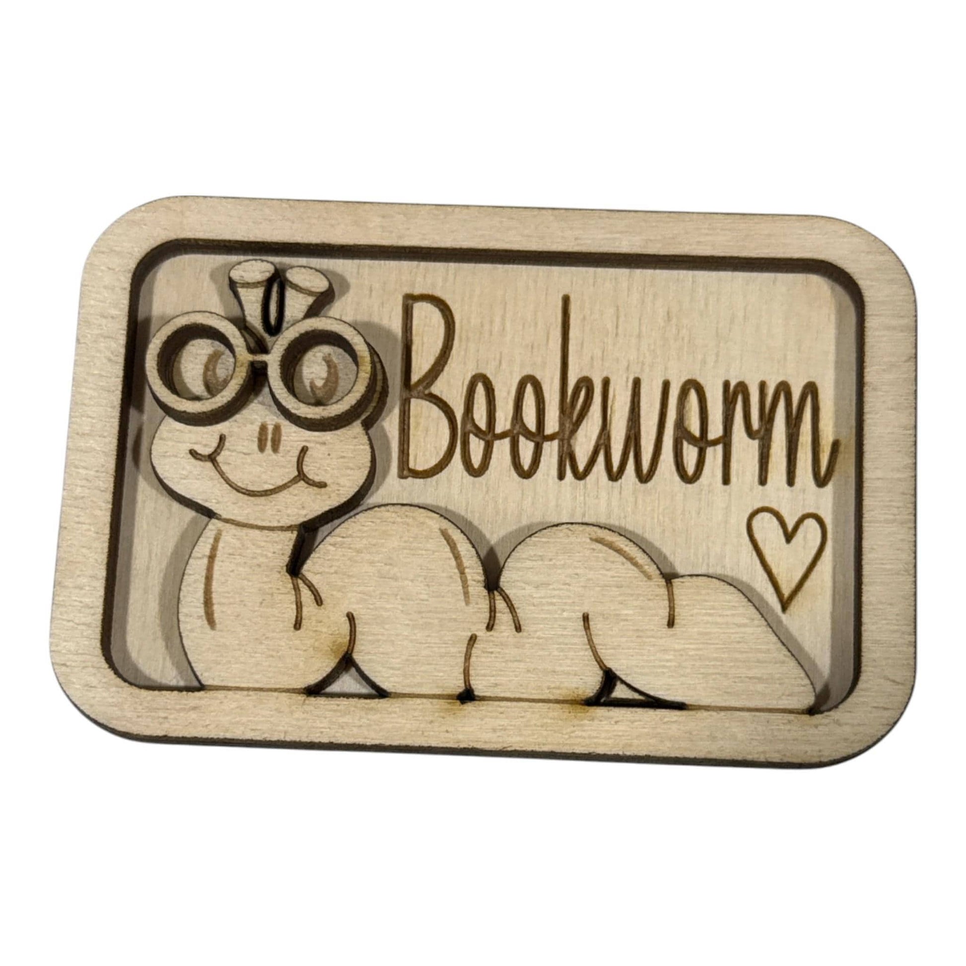 DIY Bookworm Magnet Set, Worm Magnet Unfinished, Everyday Bookworm, Fridge Magnets DIY, Unfinished