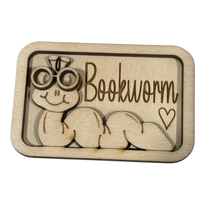 DIY Bookworm Magnet Set, Worm Magnet Unfinished, Everyday Bookworm, Fridge Magnets DIY, Unfinished
