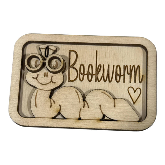 DIY Bookworm Magnet Set, Worm Magnet Unfinished, Everyday Bookworm, Fridge Magnets DIY, Unfinished