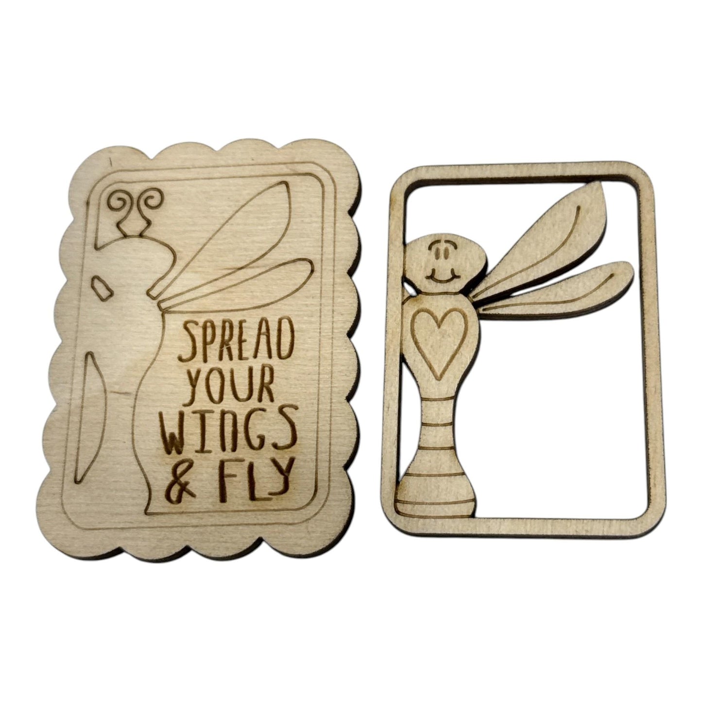 DIY Spread your wings & Fly Magnet, Spread your wings Magnet Unfinished, Everyday Fridge Magnets DIY, Unfinished
