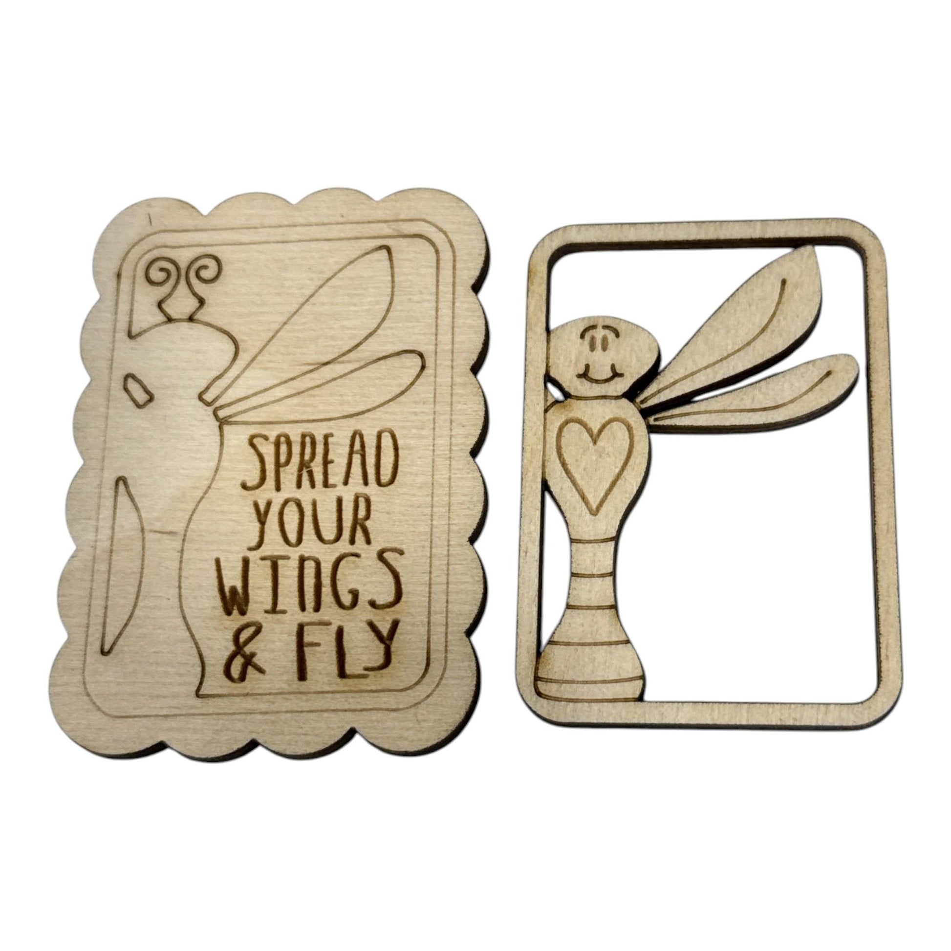 DIY Spread your wings & Fly Magnet, Spread your wings Magnet Unfinished, Everyday Fridge Magnets DIY, Unfinished