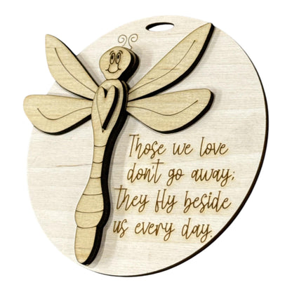 DIY Dragonfly Ornament, Those we love, Christmas Ornament, In Memory