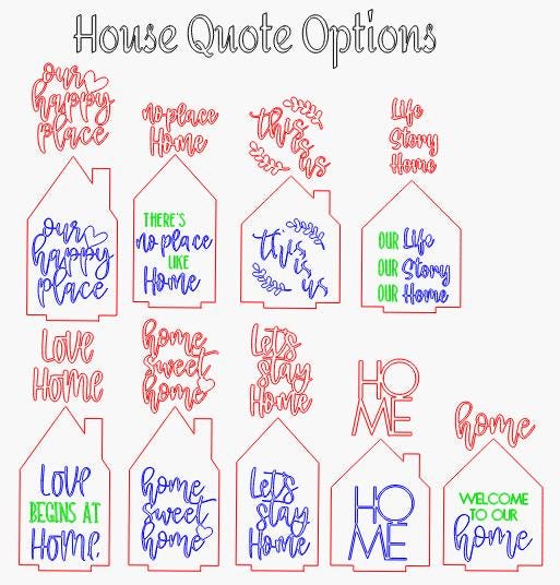 DIY Family Home Standing House single or Bundle of 5, Unfinished Home Decor, Party of, Personalized Home Signs