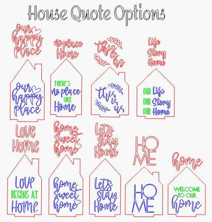 DIY Family Home Standing House single or Bundle of 5, Unfinished Home Decor, Party of, Personalized Home Signs
