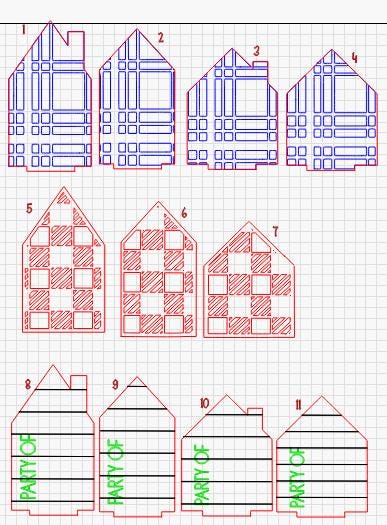 DIY Family Home Standing House single or Bundle of 5, Unfinished Home Decor, Party of, Personalized Home Signs