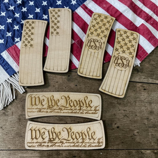 DIY We the People, Memorial Claw Clip, Unfinished Claw, USA Flag, Flag Claw Clip