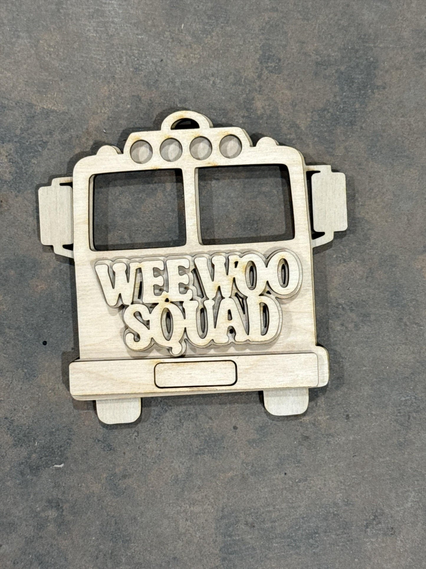 DIY Fireman Ornaments, Unfinished Ornaments, Wee Woo Fireman, Unfinished Wooden Ornaments