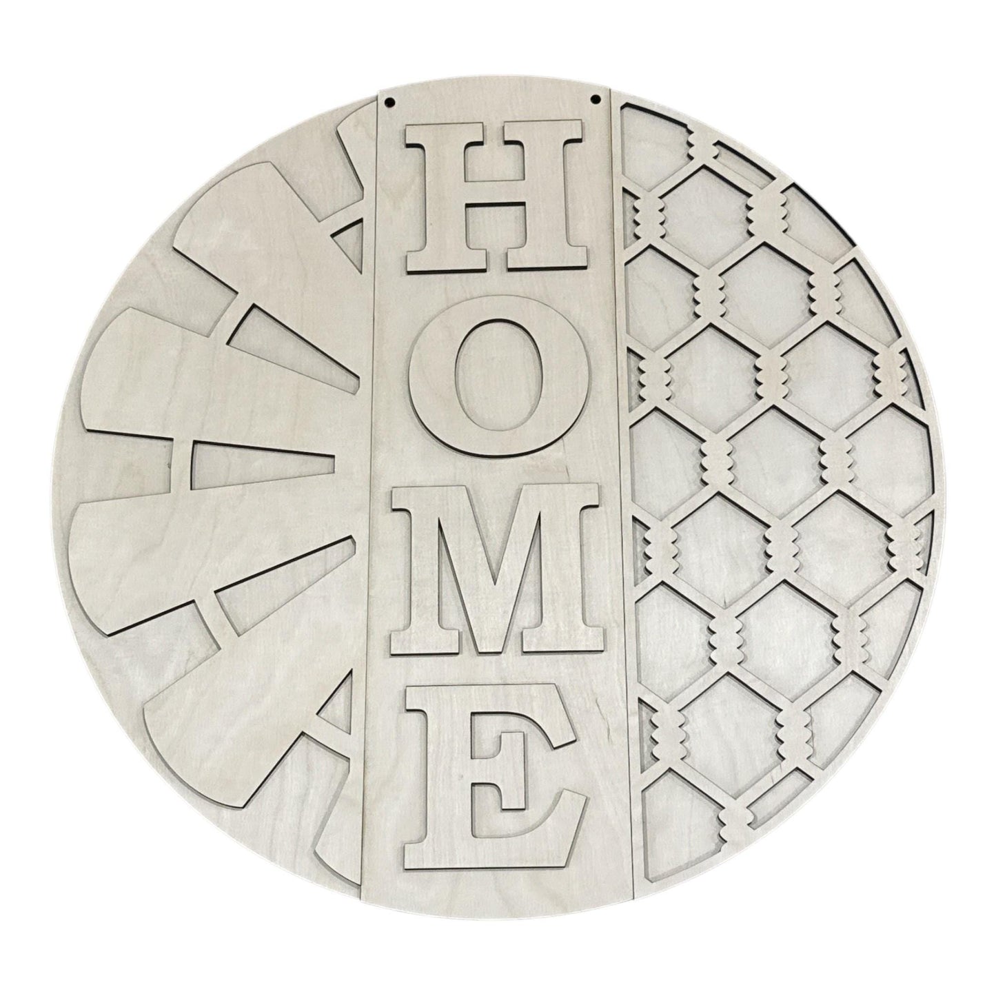 DIY Home with Chicken Wire and Windmill Door Hanger: Windmill, Unfinished, Home Sign, Chicken Wire