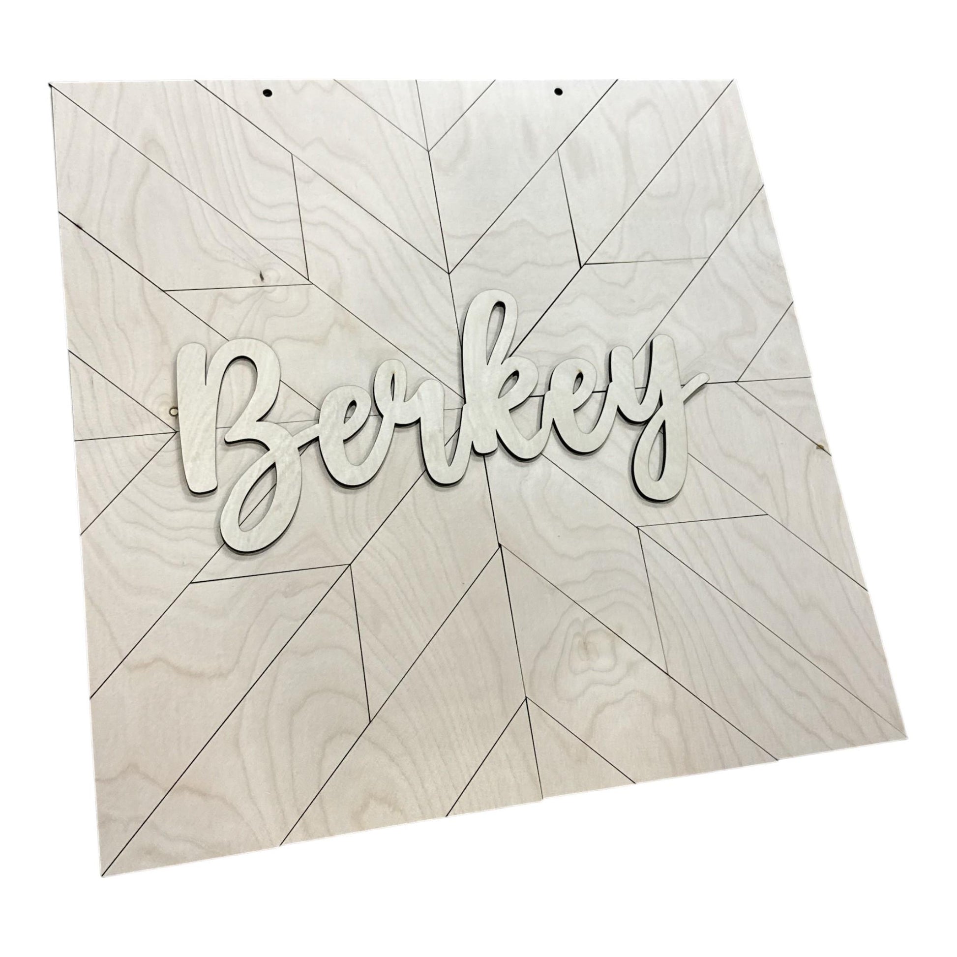 DIY Quilt Patter Door Hanger, Unfinished Door Hanger: DIY Door Hanger, Hello, Personalized