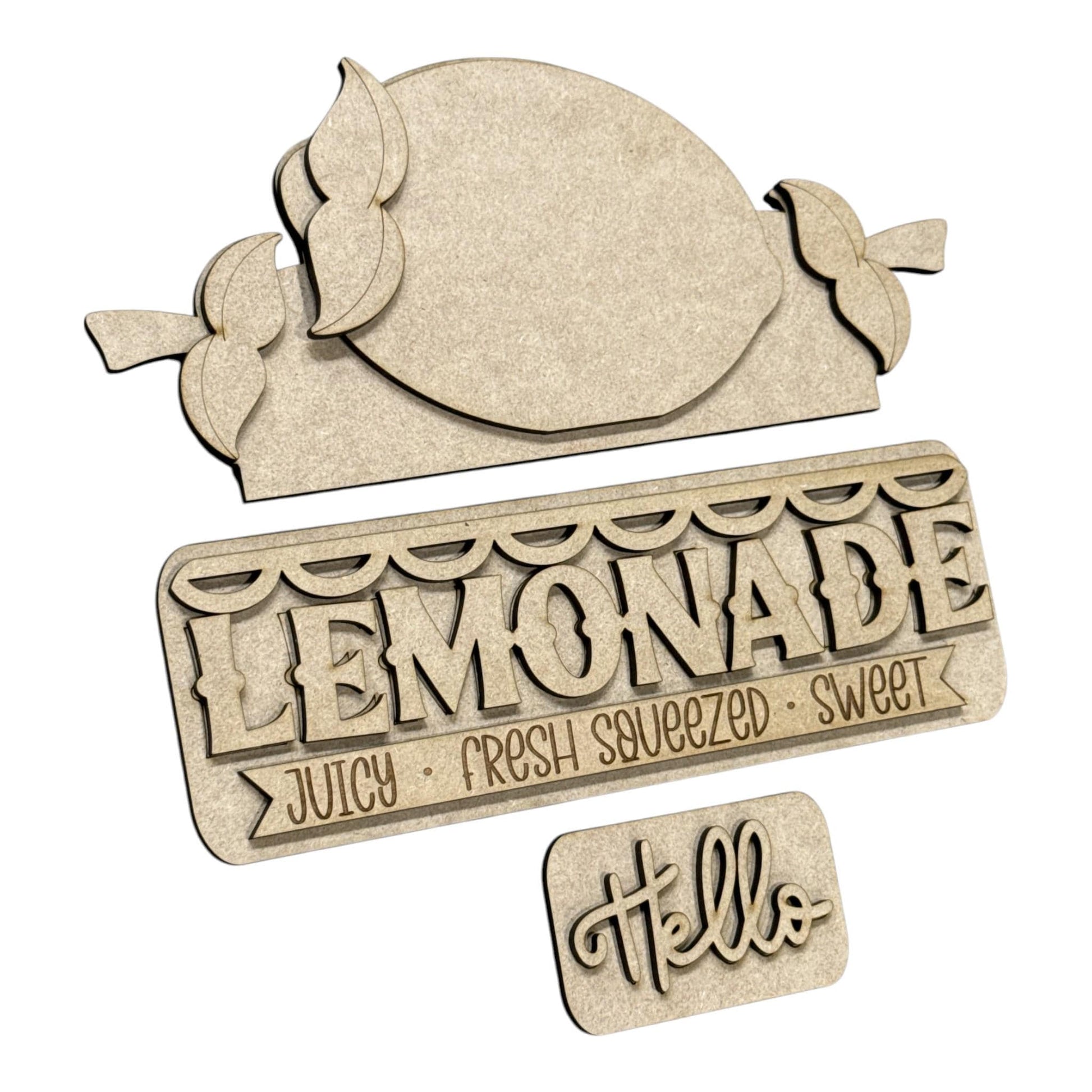 DIY Fresh Squeezed Lemons Truck Insert: Summertime Lemons, Decor Kit, Interchangeable Insert, Lemonade