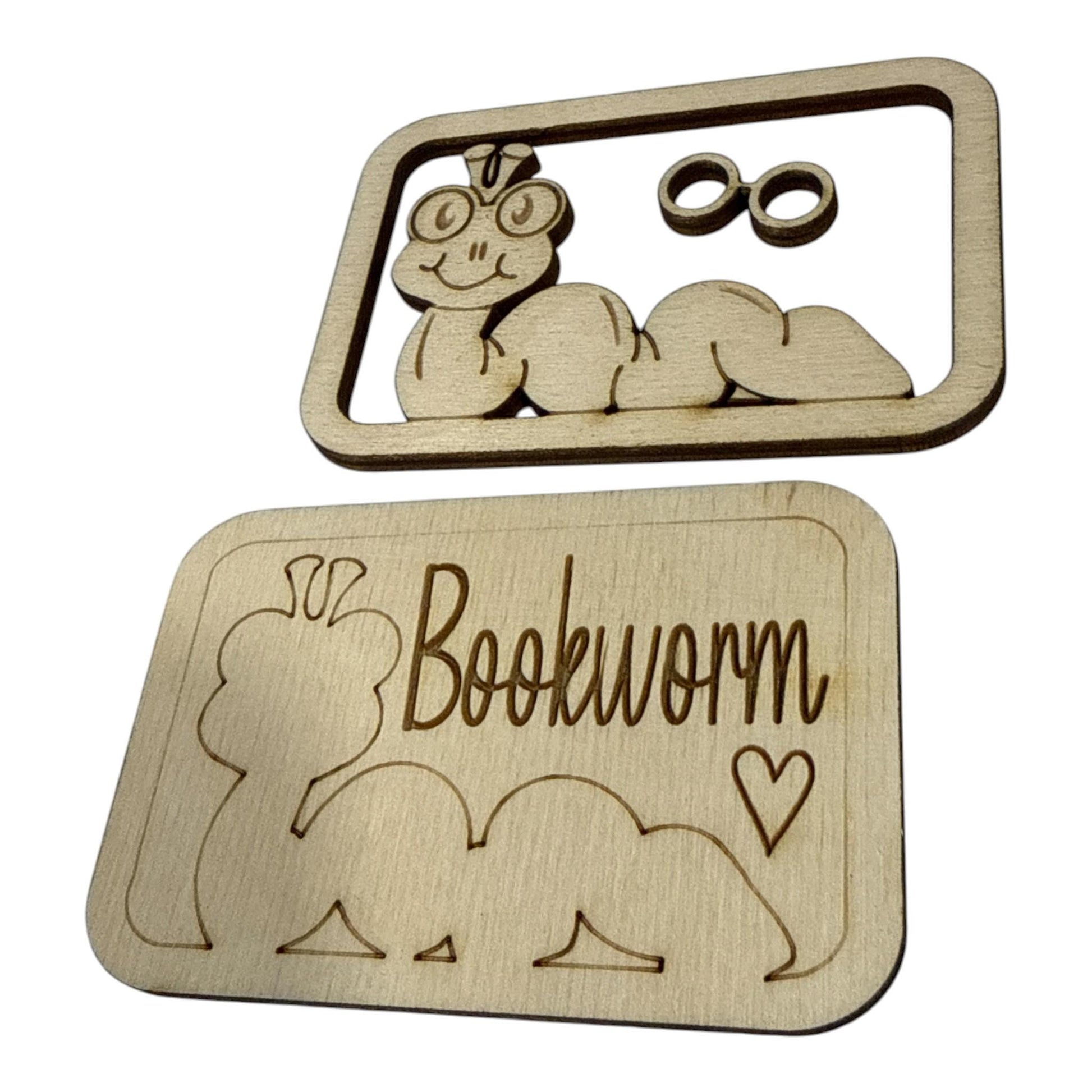 DIY Bookworm Magnet Set, Worm Magnet Unfinished, Everyday Bookworm, Fridge Magnets DIY, Unfinished