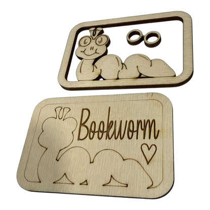 DIY Bookworm Magnet Set, Worm Magnet Unfinished, Everyday Bookworm, Fridge Magnets DIY, Unfinished
