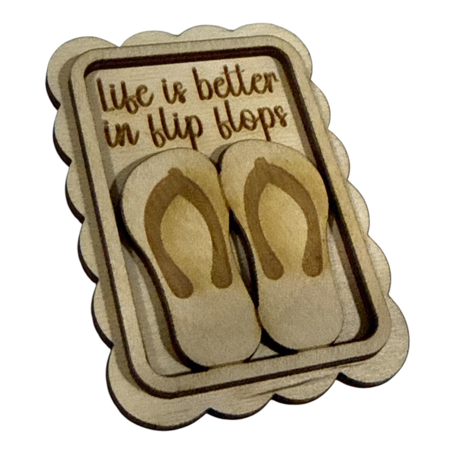 DIY Life is Better with Flip Flops Magnet Set, Summer Magnet Unfinished, Flip Flop, Fridge Magnets DIY, Unfinished