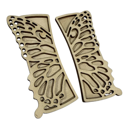 DIY Butterfly Wood Laser Blank Hair Clip Pieces, Unfinished Hair Clip, Wood is Ready to Paint, Laser butterfly