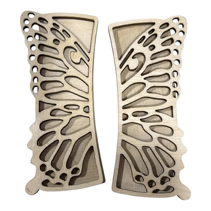 DIY Butterfly Wood Laser Blank Hair Clip Pieces, Unfinished Hair Clip, Wood is Ready to Paint, Laser butterfly