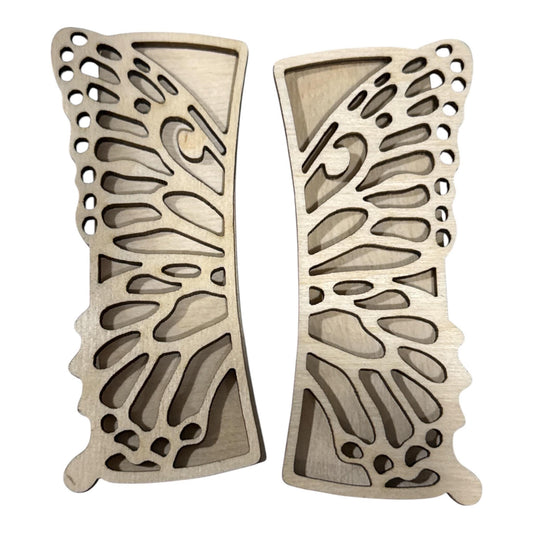 DIY Butterfly Wood Laser Blank Hair Clip Pieces, Unfinished Hair Clip, Wood is Ready to Paint, Laser butterfly