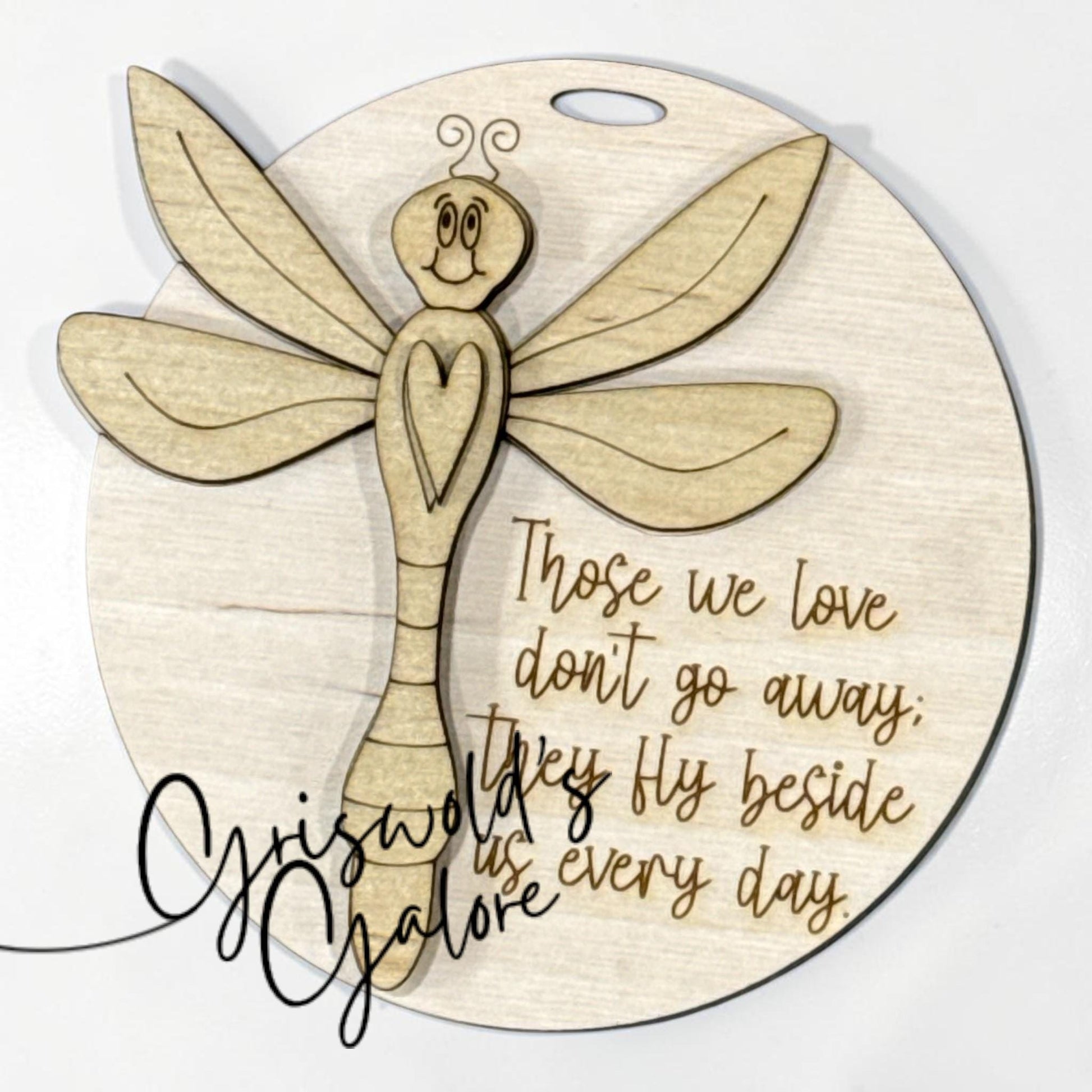 DIY Dragonfly Ornament, Those we love, Christmas Ornament, In Memory