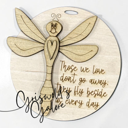 DIY Dragonfly Ornament, Those we love, Christmas Ornament, In Memory