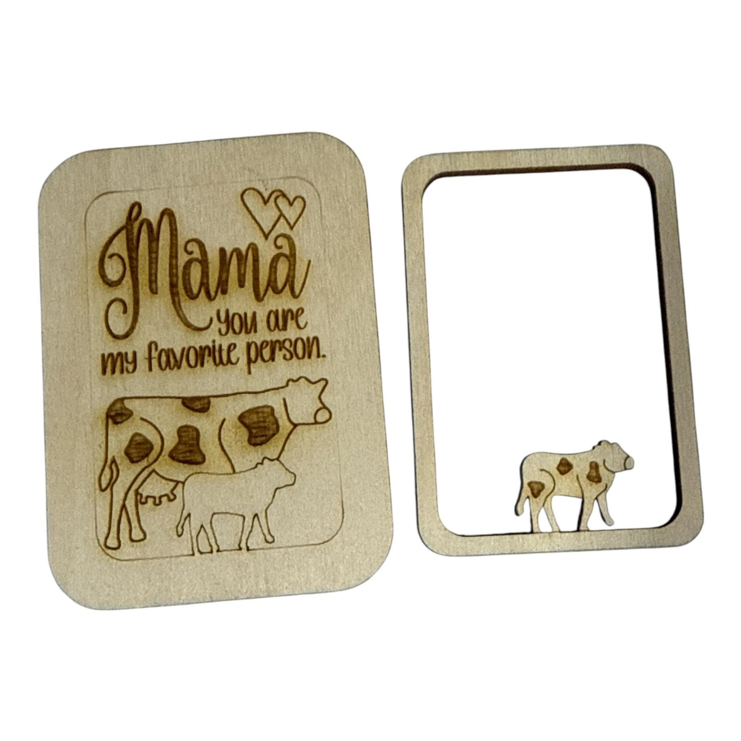 DIY Mama you are my favorite Person Magnet Set, Cow Magnet, Fridge Magnets DIY, Unfinished
