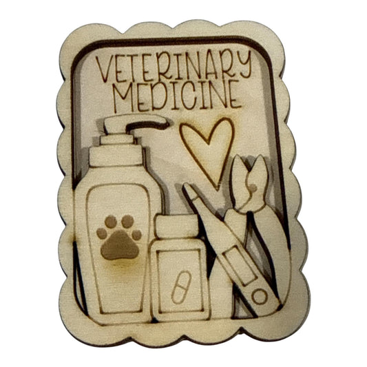 DIY Veterinary medicine Magnet Set, vet Magnet, Fridge Magnets DIY, Unfinished