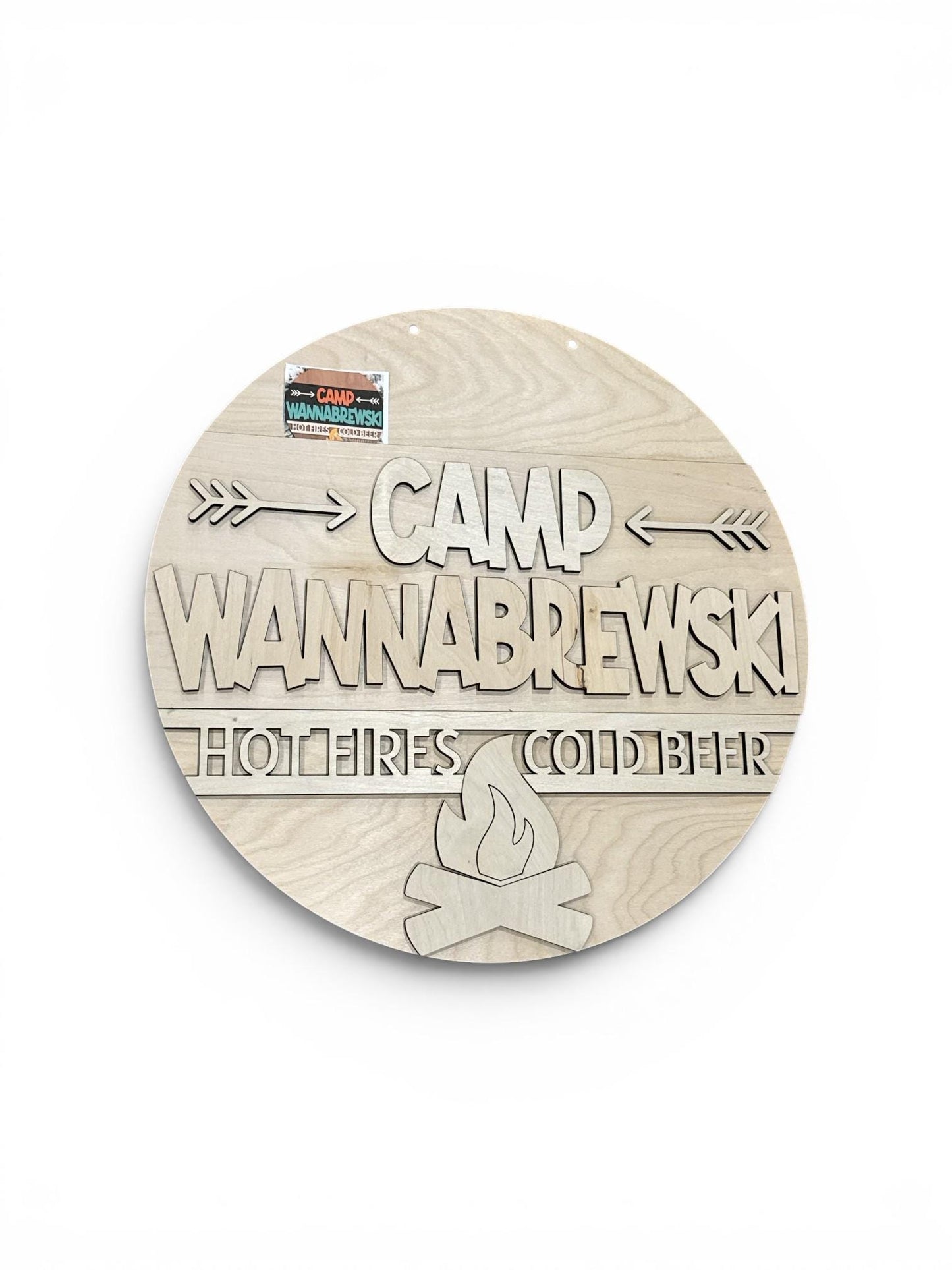 DIY Campbrewski Door hanger, Unfinished Wooden Sign: Unfinished, Campbrewski hanger, Paint Party, Fundraising, Fun porch door hanger