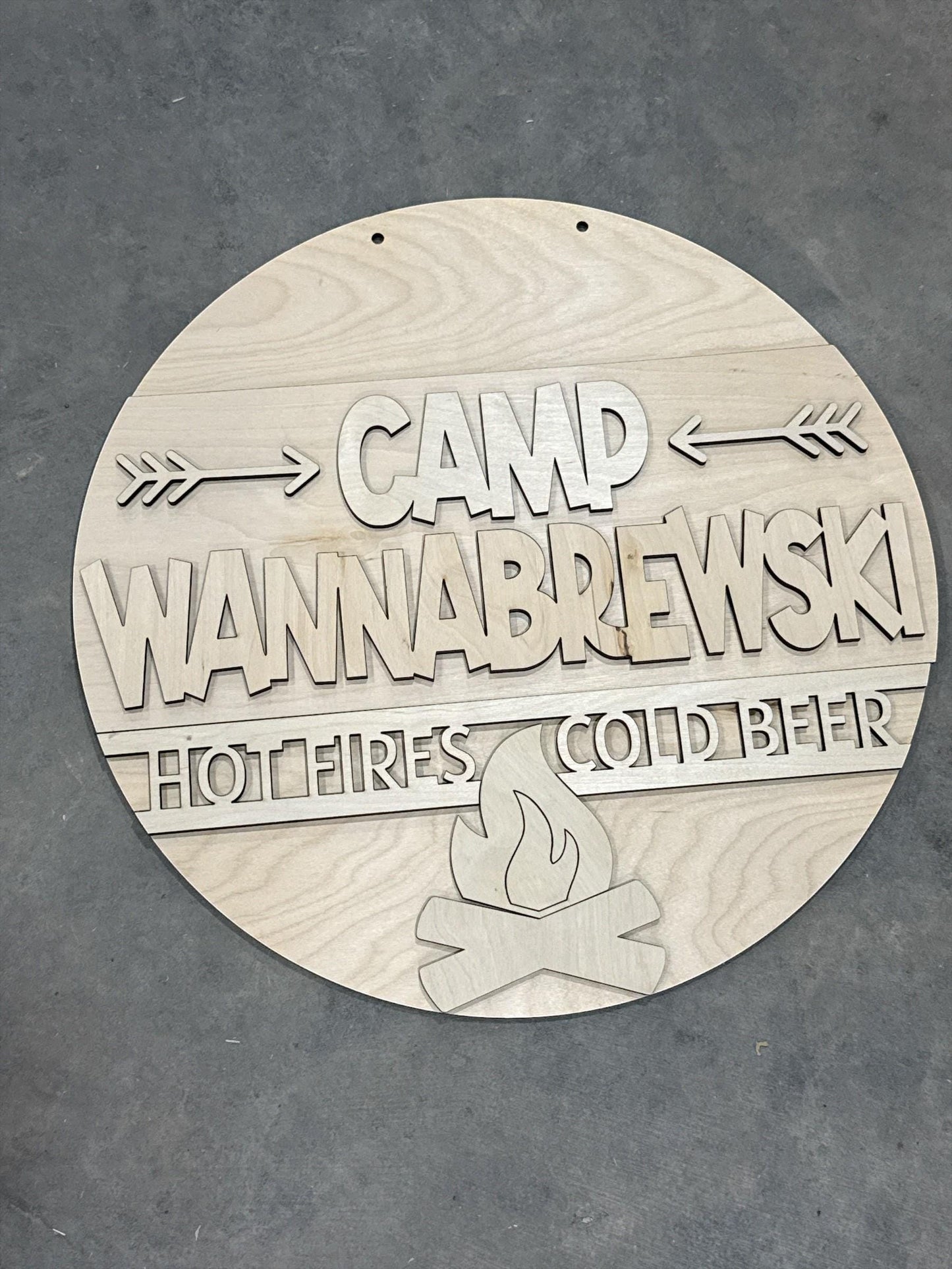 DIY Campbrewski Door hanger, Unfinished Wooden Sign: Unfinished, Campbrewski hanger, Paint Party, Fundraising, Fun porch door hanger