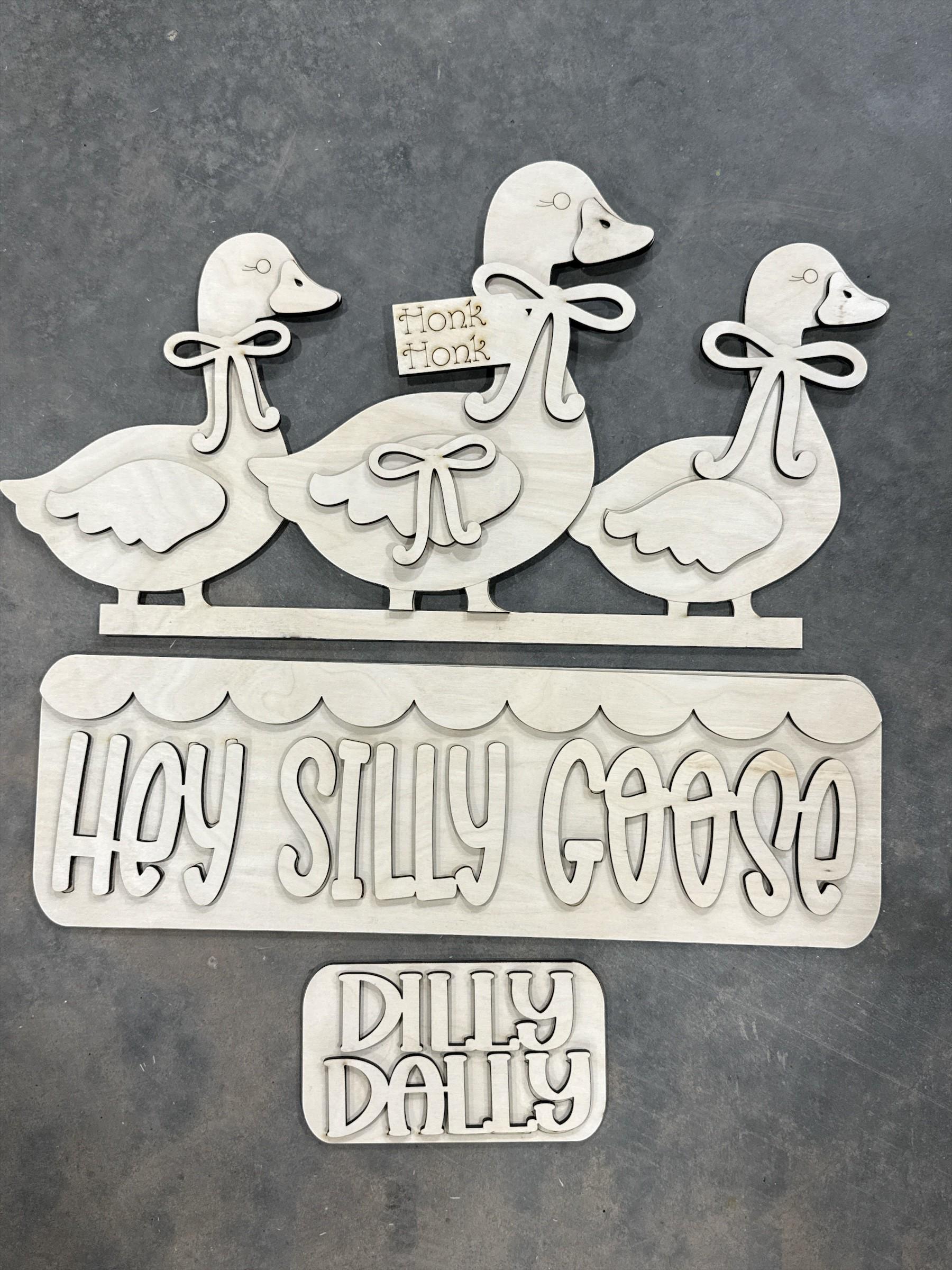 DIY Hey Silly Goose Interchangeable Truck Insert, Picket Insert, DIY Truck Kit, Interchangeable