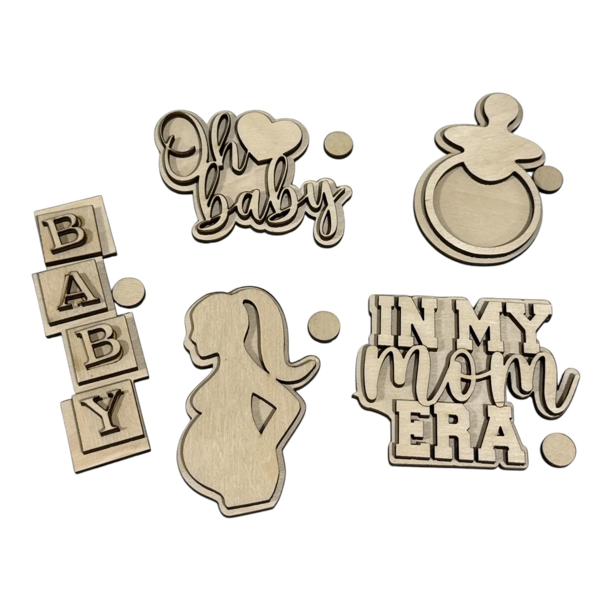 DIY Baby Charms for Wooden Beach Tote Bag, DIY Bag Charms