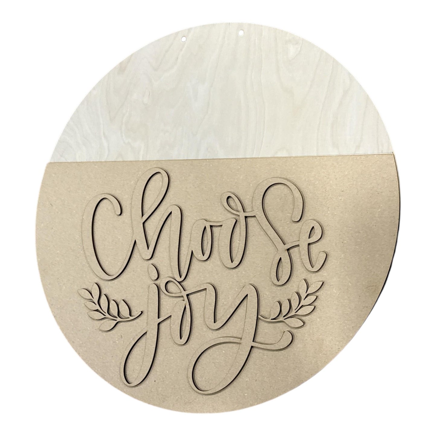 DIY Choose Joy Door Hanger, 3d Door Hanger, Unfinished Door Hanger