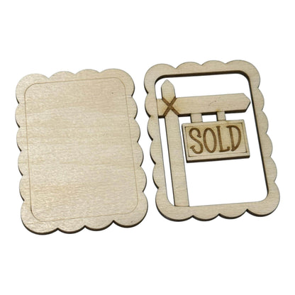DIY Sold Magnet Set, Unfinished, Everyday, Fridge Magnets DIY, Unfinished, Realtor