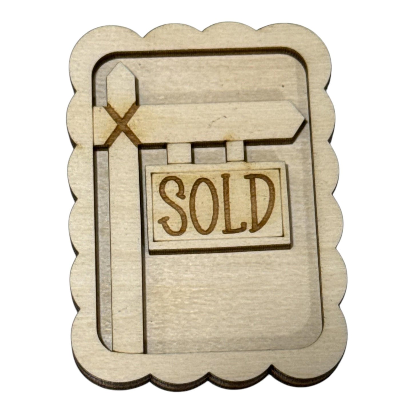 DIY Sold Magnet Set, Unfinished, Everyday, Fridge Magnets DIY, Unfinished, Realtor