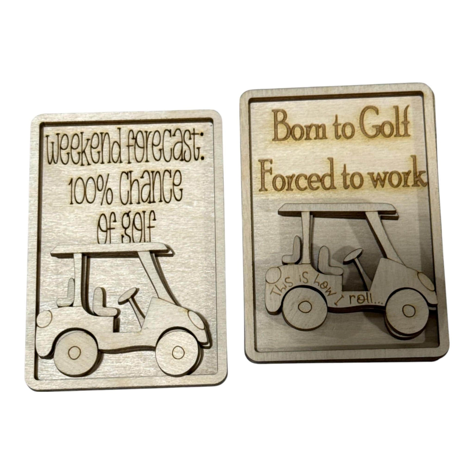 DIY Golf Magnet Set, Unfinished, Everyday, Fridge Magnets DIY, Unfinished