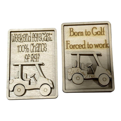 DIY Golf Magnet Set, Unfinished, Everyday, Fridge Magnets DIY, Unfinished