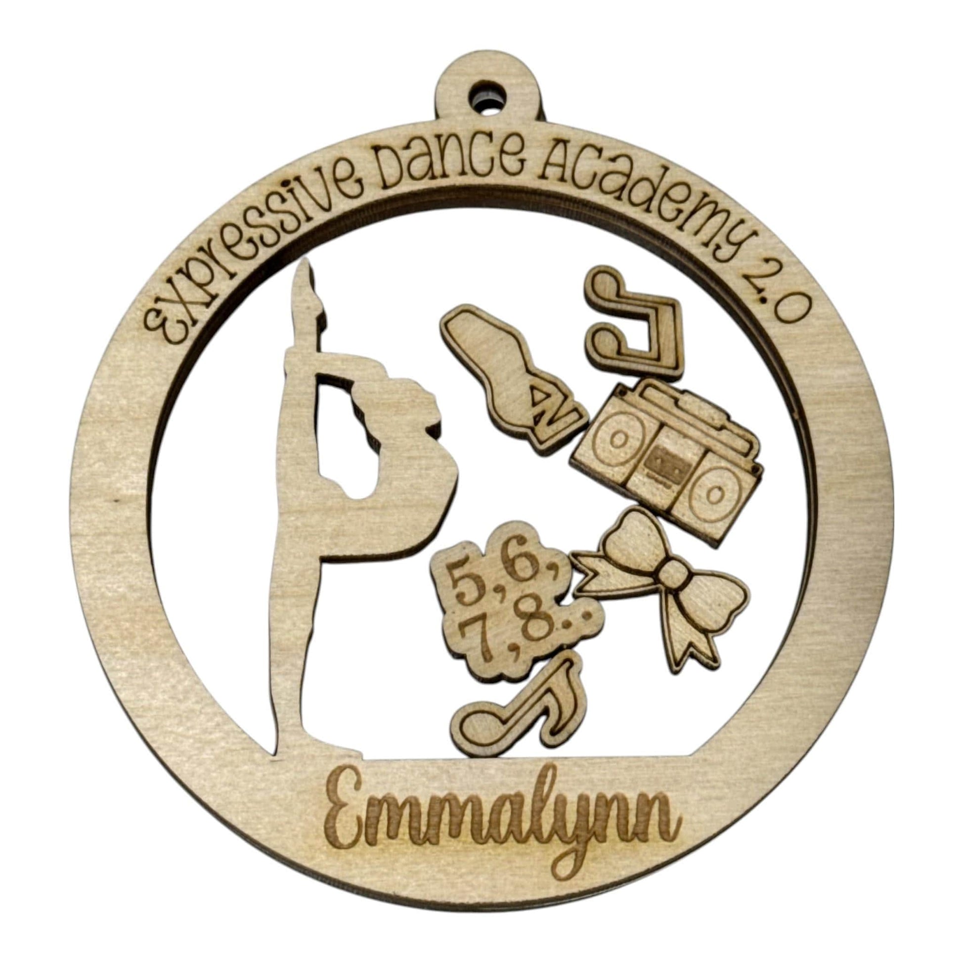 DIY Personalized Dance Shaker Ornament: Unfinished Acrylic & Wood, Customize, Layered Ornament, Acrylic Ornament