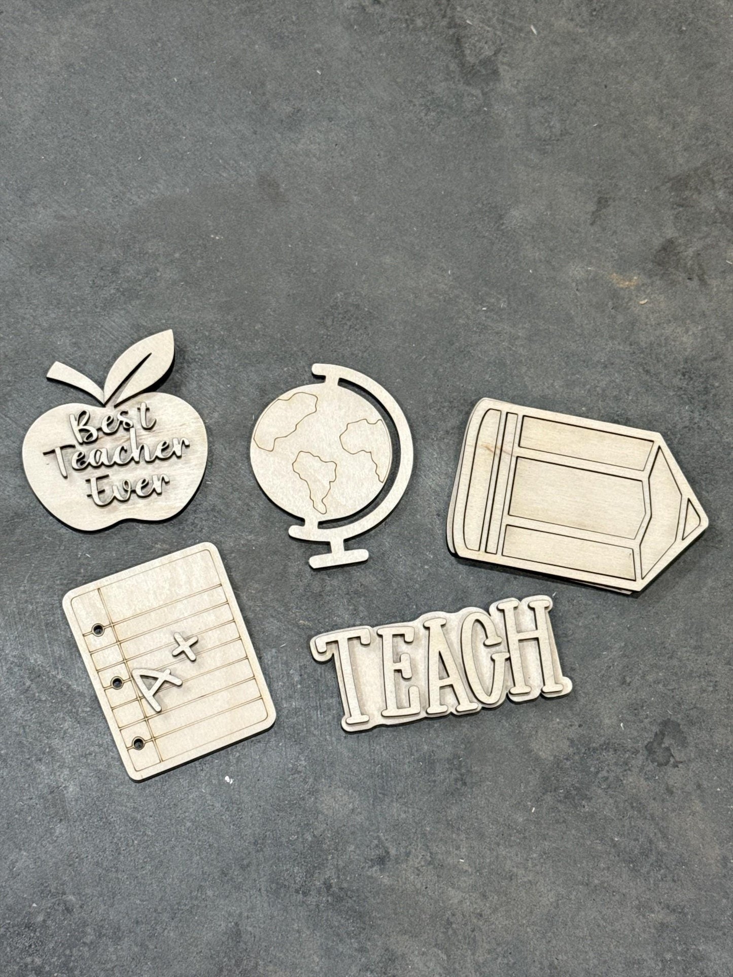 DIY Teacher Charms for Wooden Beach Tote Bag, DIY Bag Charms