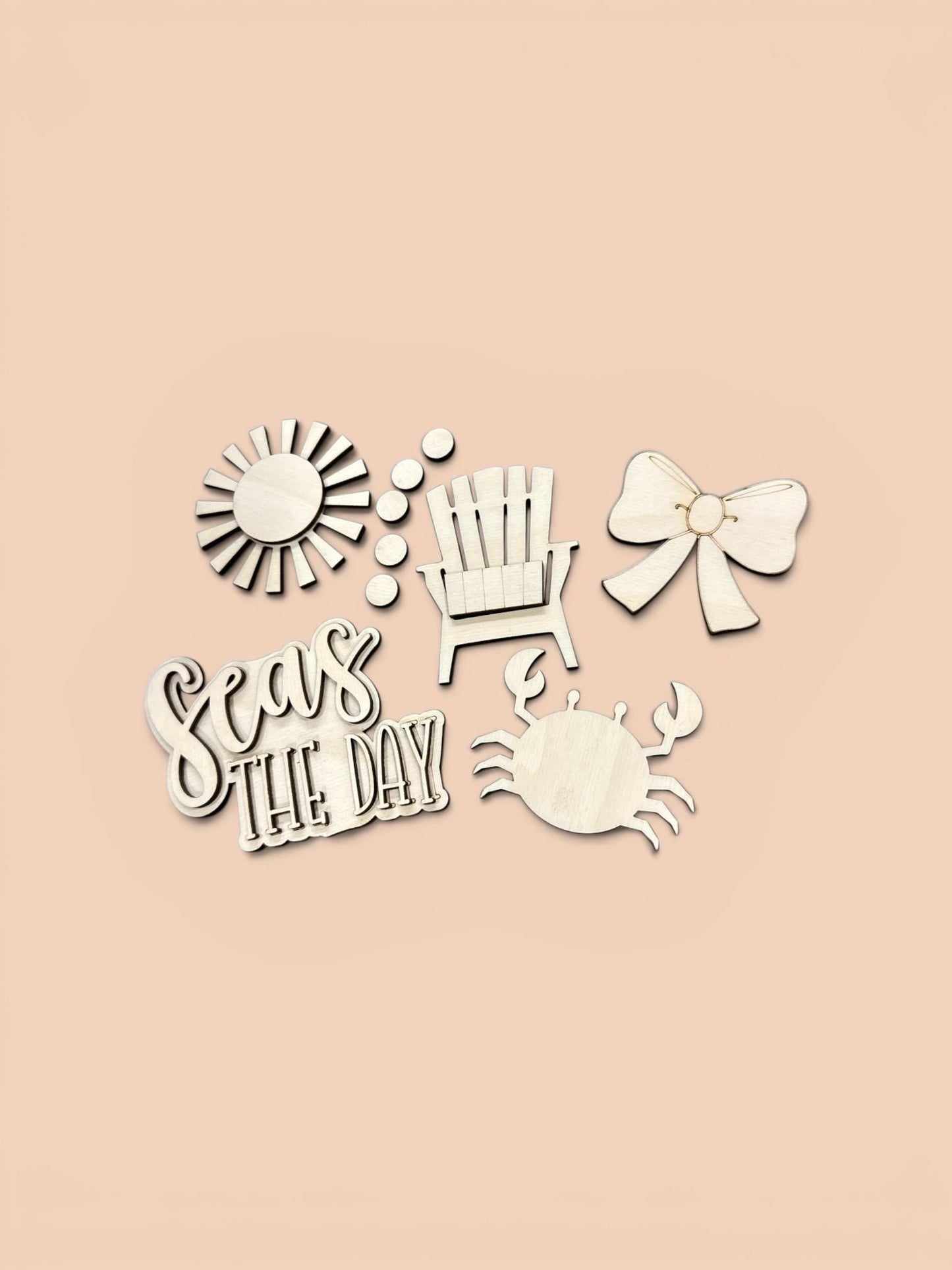 DIY Seas of The Day Charms for Wooden Beach Tote Bag, DIY Bag Charms