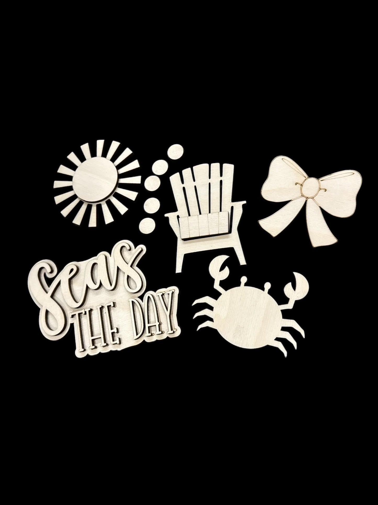 DIY Seas of The Day Charms for Wooden Beach Tote Bag, DIY Bag Charms