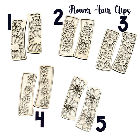 DIY Flower Hair Claw Clip, Unfinished Claw, Sunflower Claw Clip, Flowers