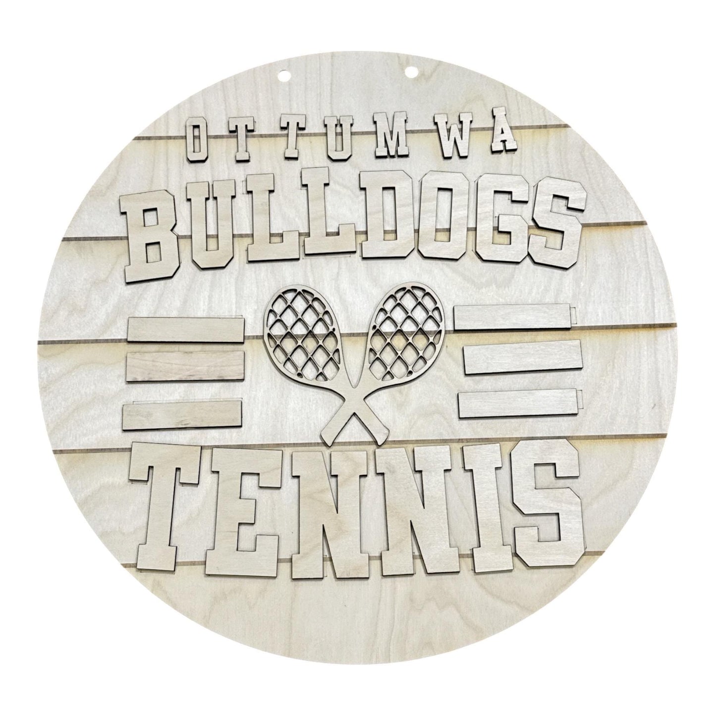 DIY Tennis Personalized Door Hanger, 3d Door Hanger, Unfinished Door Hanger