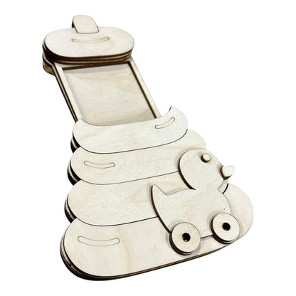 DIY Baby Duck Gift Card Holder: Unfinished Wood Craft Blank