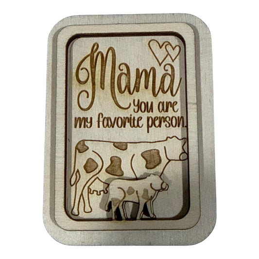 DIY Mama cow you are my favorite person Magnet Set, cow Magnet Unfinished, Fridge Magnets DIY, Unfinished