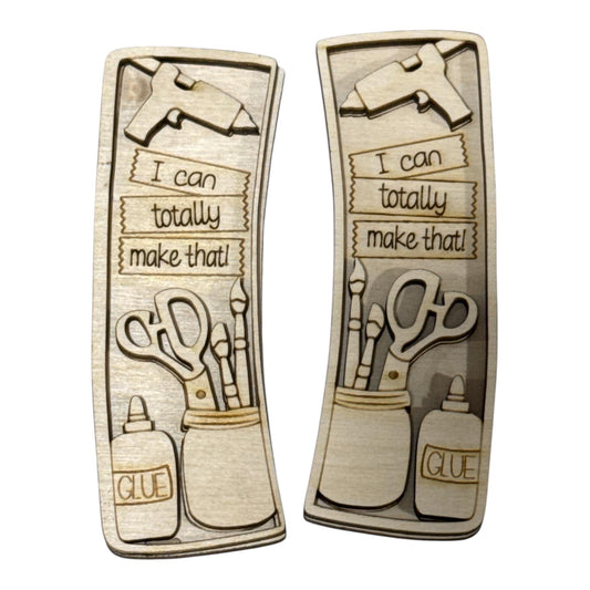 DIY I can totally make that Claw Clip: Unfinished Wood Laser Cut Blank, crafter